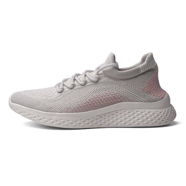 Lightweight Breathable Knitted Sneakers - GRAY - 2