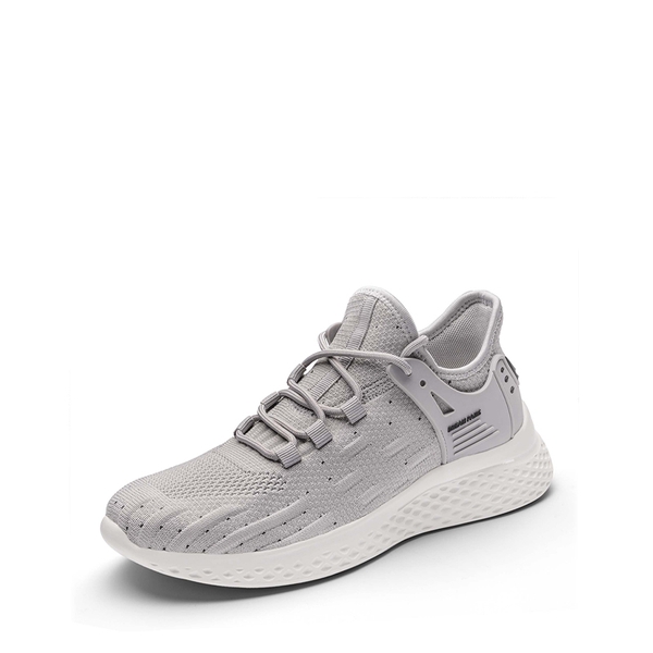 Knit Lace up Sneakers - GREY -  0