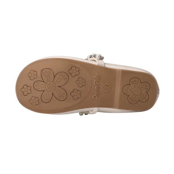 Toddler Girl's Mary Jane Ballerina Flats - IVORY - 5