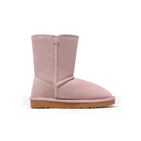 [FuzzyChic Kid's Lolly] Sheepskin Fur Kids Boots - PINK - 2