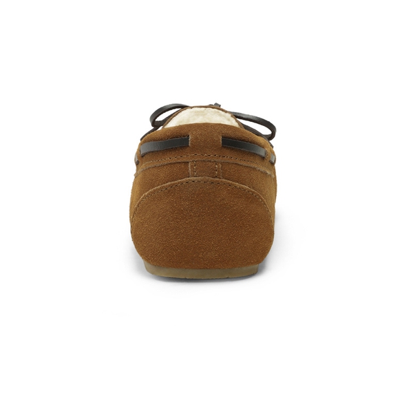 Faux Suede Moccasin Slippers - TAN - 3