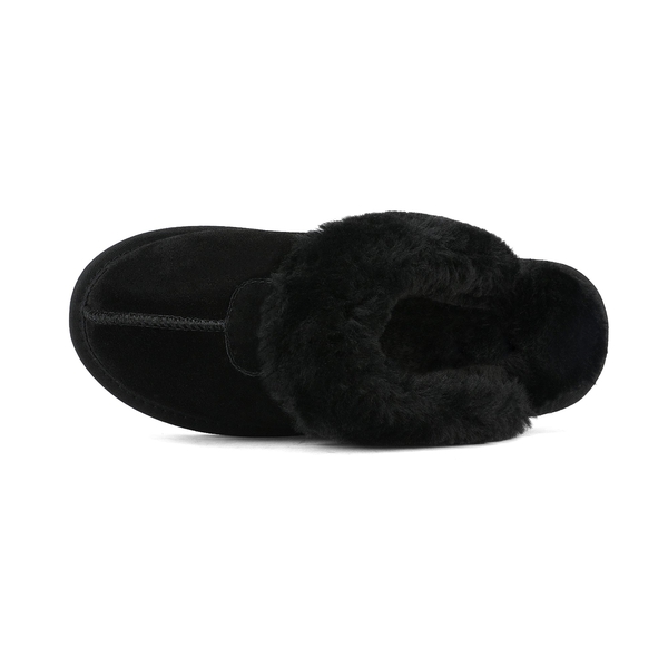 [FuzzyEasy Slipper] Fuzzy Bedroom Slippers - BLACK - 2