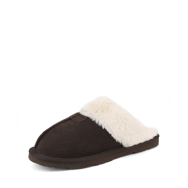 [FuzzyEasy Slipper] Fuzzy Bedroom Slippers - BROWN -  0