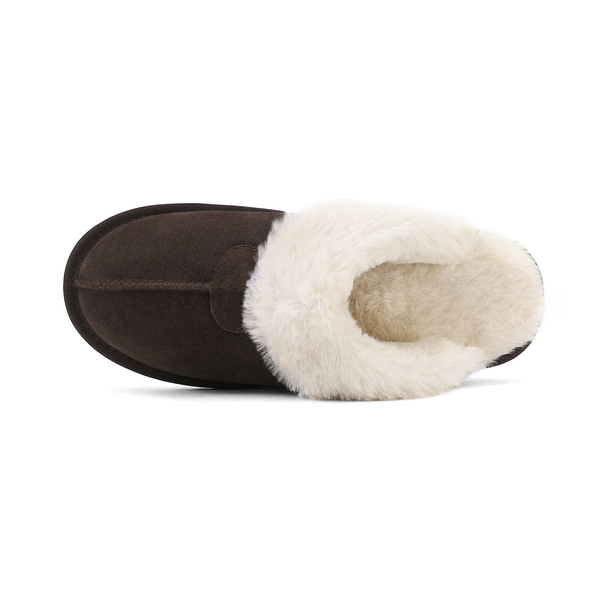 [FuzzyEasy Slipper] Fuzzy Bedroom Slippers - BROWN - 2