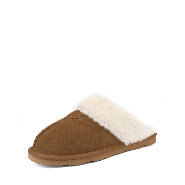 [FuzzyEasy Slipper] Fuzzy Bedroom Slippers - CHESNUT -  0