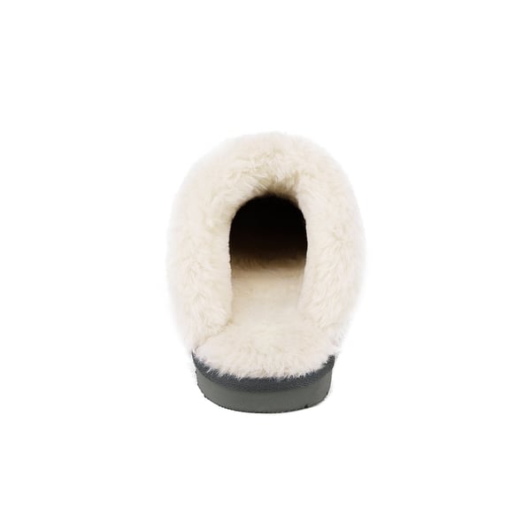 [FuzzyEasy Slipper] Fuzzy Bedroom Slippers - GREY - 3