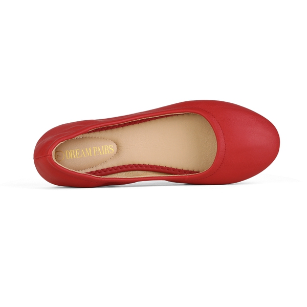 Classic Ballet Flats Shoes - RED - 3