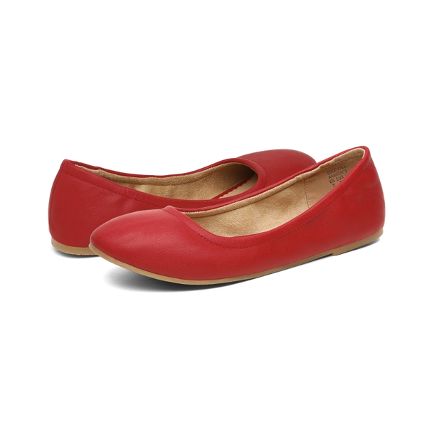 Classic Ballet Flats Shoes - RED - 4