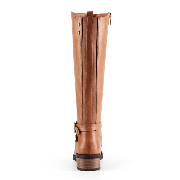 Knee High Fur Lined Boots - CAMEL - 3