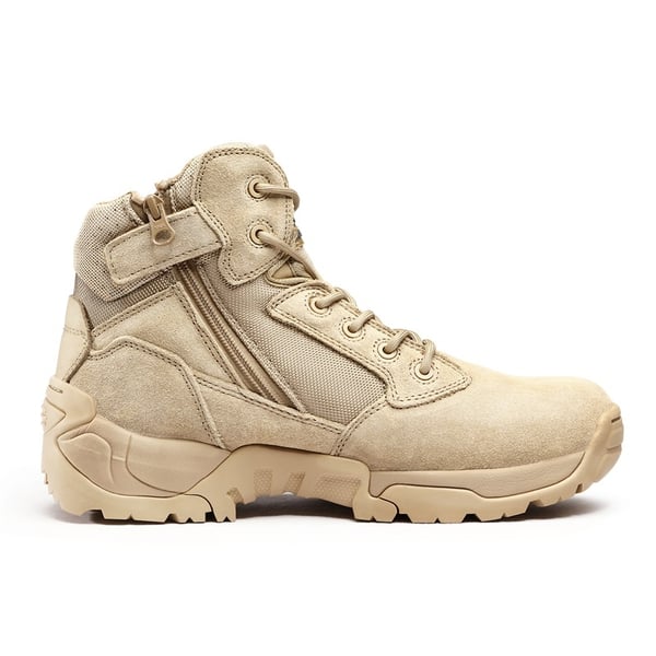Men's Wide Slip-Resistant Tactical Work Boots - SAND - 2