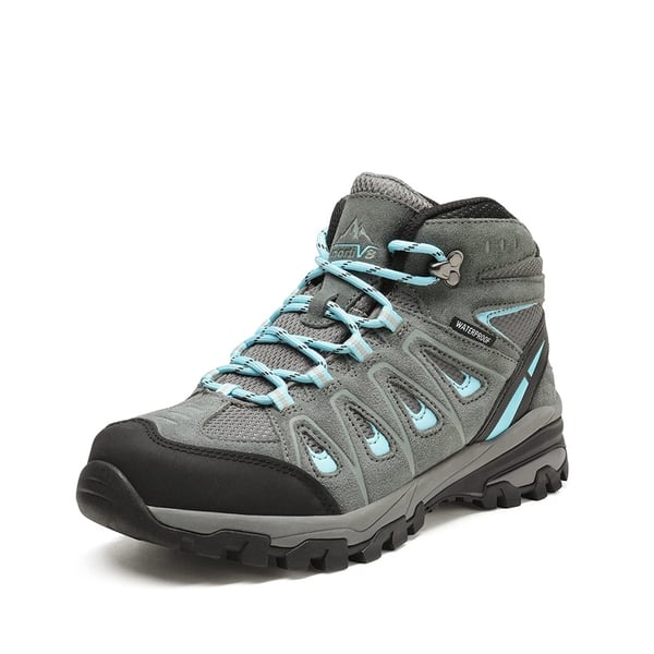 Women's Lightweight Waterproof Hiking Boots - GREY BLUE -  0