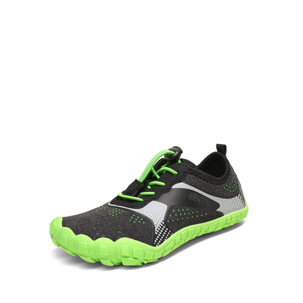 Kids Water Shoes - BLACK NEON GREEN -  0