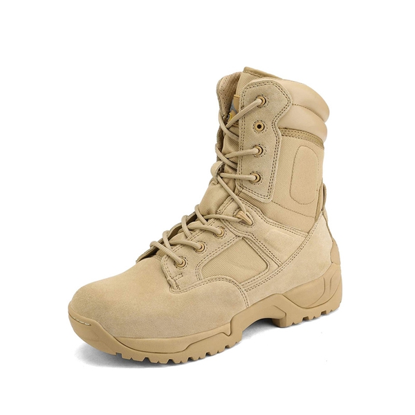 Men's Cap-Toe Tactical Research Work Boots - SAND -  0