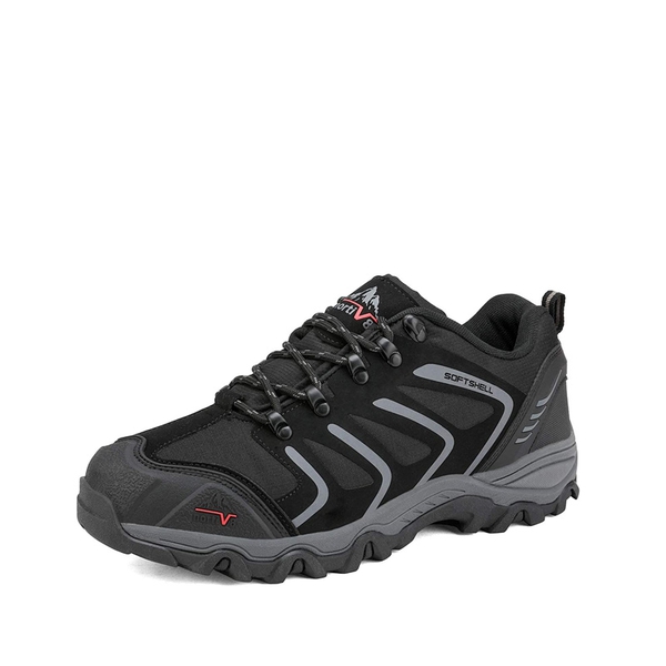 [Armadillo Series] Non-Slip Waterproof Hiking Shoes - BLACK-DARK-GREY -  0