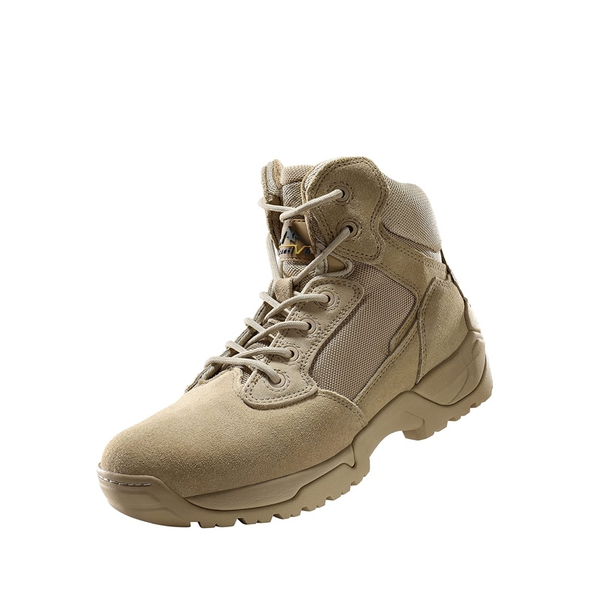 Men's Wide Slip-Resistant Tactical Work Boots - SAND -  0