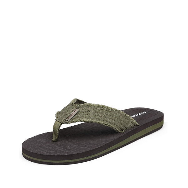 Men's Comfortable Flip Flops - OLIVE GREEN -  0