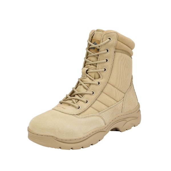 Men's Comfortable Military Tactical Boots - SAND -  0