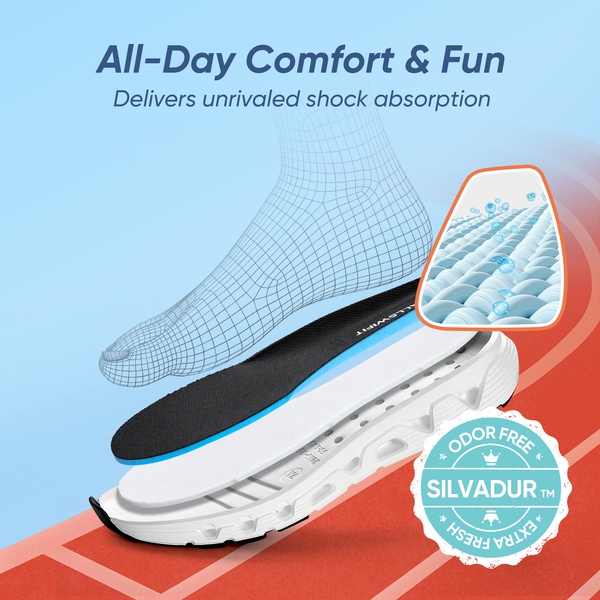 Men's Non-Slip Athleisure Sneakers - WHITE - 3
