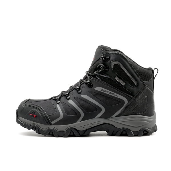 [Armadillo Series] Men's & Women's Non-Slip Waterproof Hiking Boots - BLACK-DARK-GREY - 1