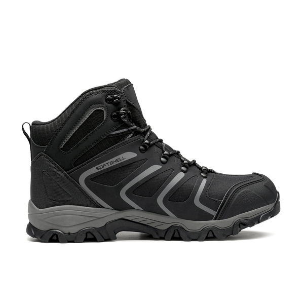 [Armadillo Series] Men's & Women's Non-Slip Waterproof Hiking Boots - BLACK-DARK-GREY - 2
