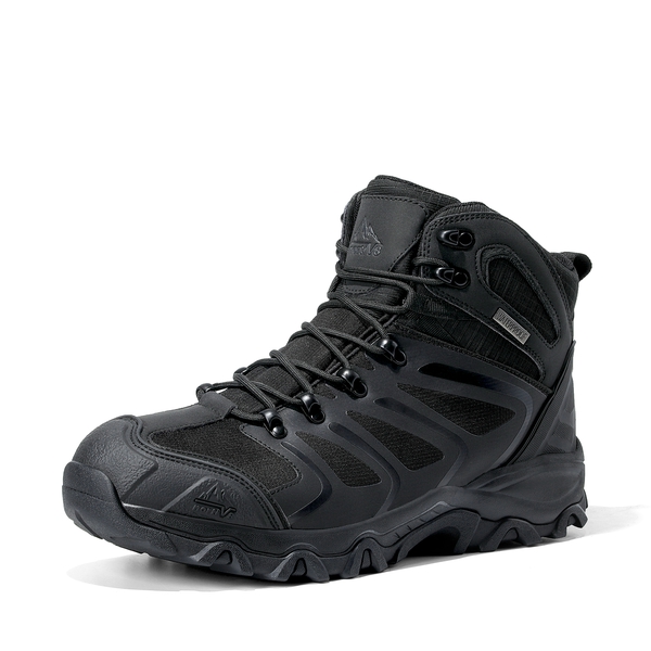 [Armadillo Series] Men's & Women's Non-Slip Waterproof Hiking Boots - ALL BLACK -  0