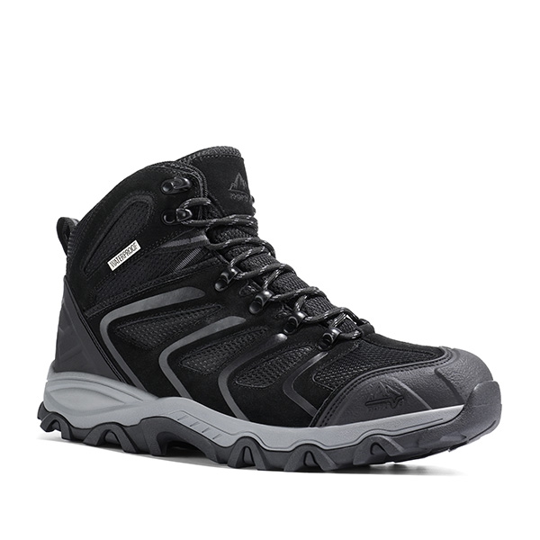 [Armadillo 2 Series] Men's & Women's Waterproof Hiking Boots - ALL BLACK-SUEDE - 3