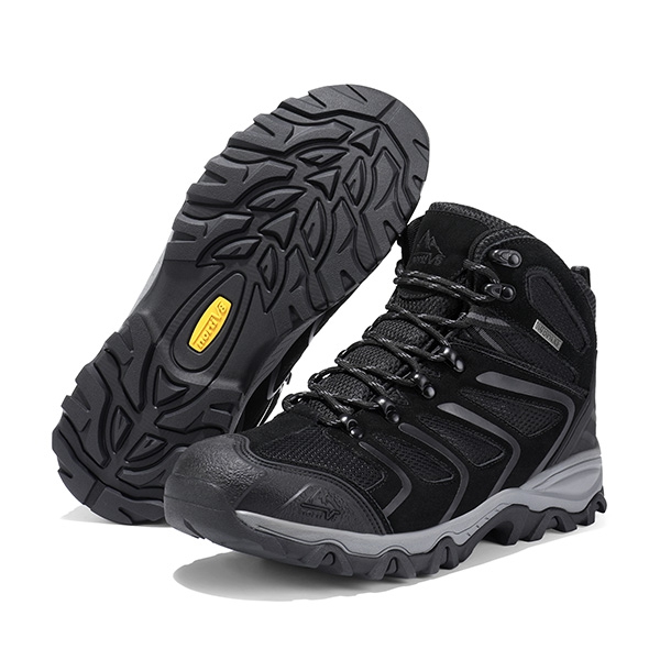 [Armadillo 2 Series] Men's & Women's Waterproof Hiking Boots - ALL BLACK-SUEDE - 1