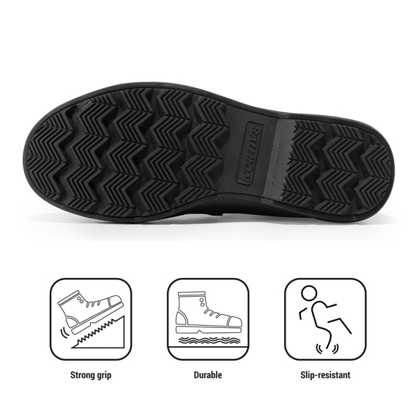 Men's Insulated Waterproof Winter Boots 【Wide Fit】 - BLACK - 3