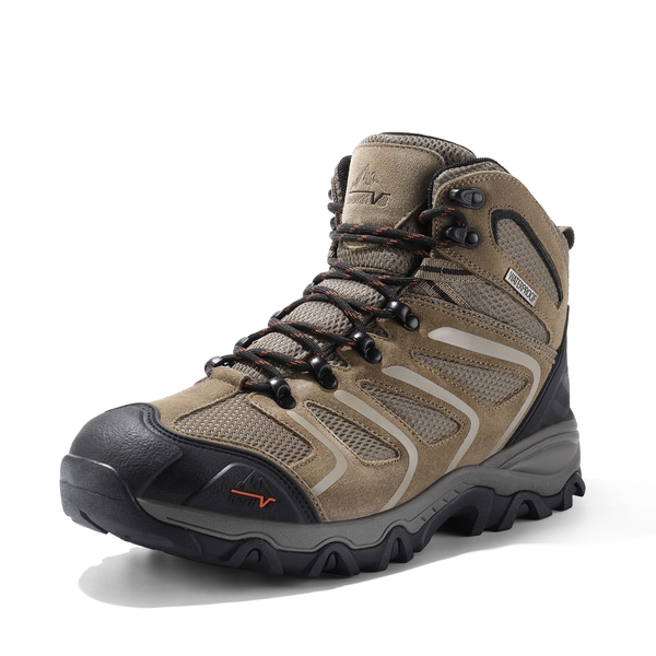 [Armadillo Series] Wide Width Waterproof Suede Hiking Boots - TAUPE-SUEDE -  0