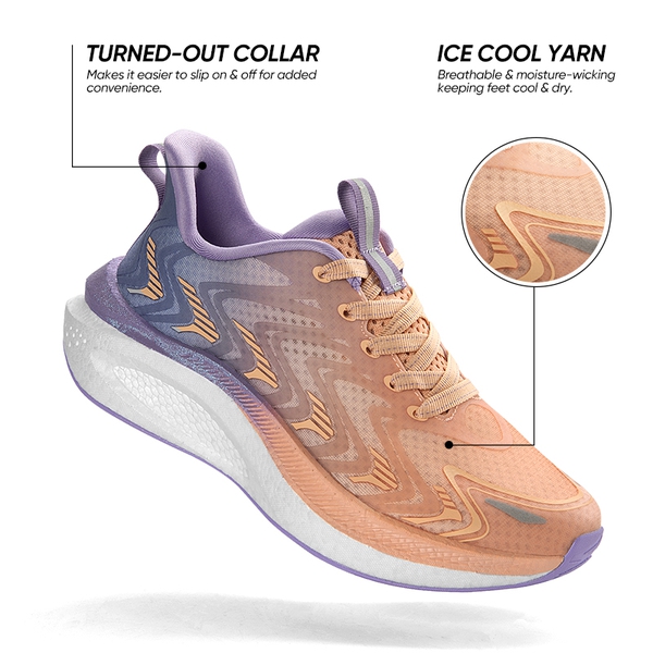 [FlyLife] Women's Breathable Athleisure Sneakers - PINK - 2