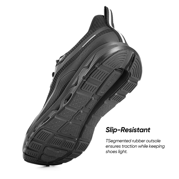 [MovePlush] Men's Lightweight Athletic Sneakers - ALL BLACK - 2