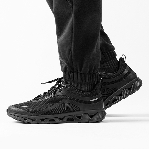 [MovePlush] Men's Lightweight Athletic Sneakers - ALL BLACK - 4