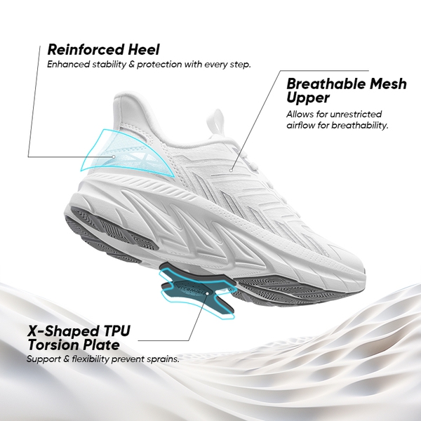 [ALLSWIFIT 2.0] Women's Comfortable Walking Sneakers - WHITE - 7