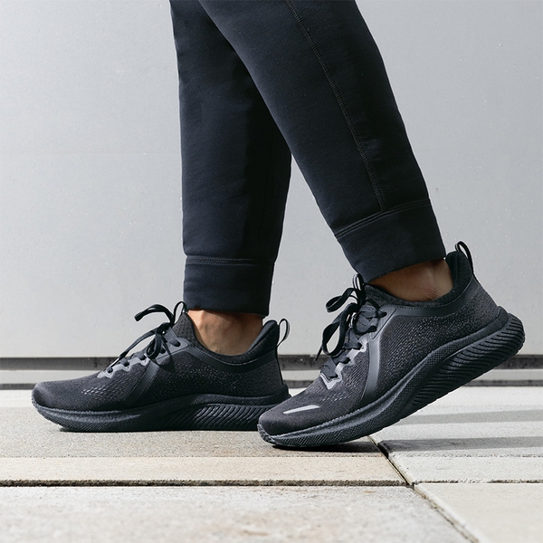  [DreamLife] Men's Lightweight Mesh Lifestyle Sneakers - ALL BLACK - 7