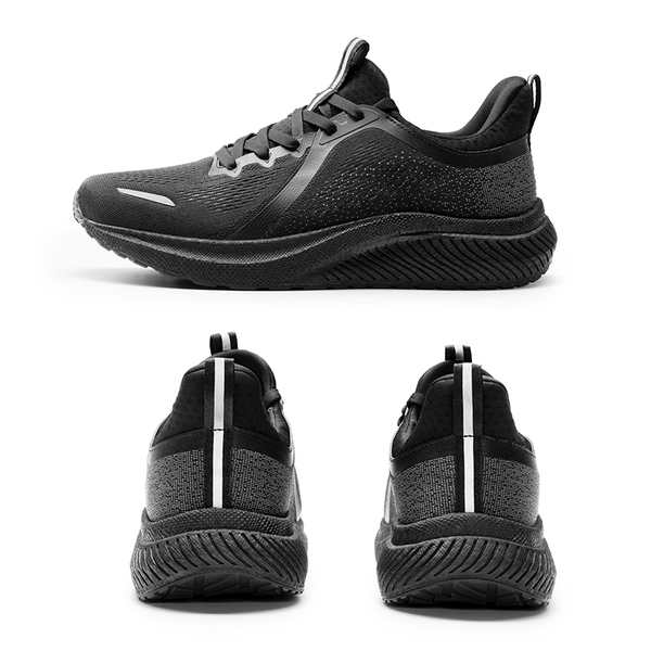  [DreamLife] Men's Lightweight Mesh Lifestyle Sneakers - ALL BLACK - 2