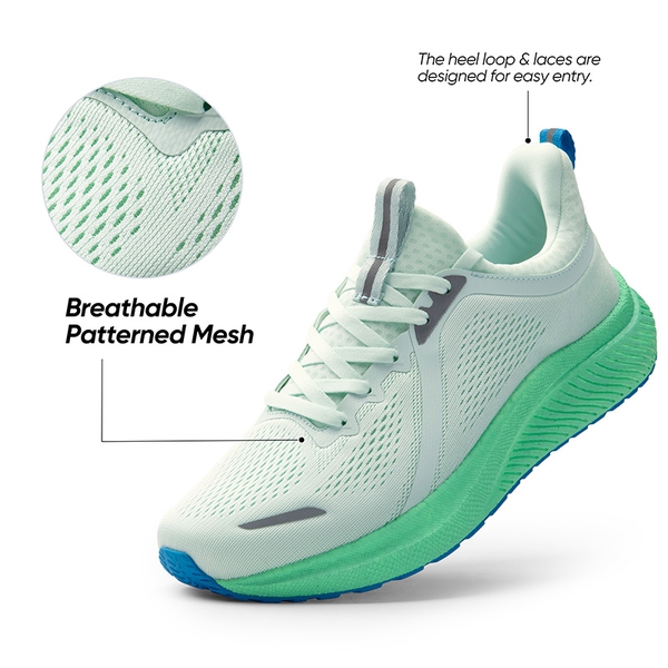  [DreamLife] Men's Lightweight Mesh Lifestyle Sneakers - GREEN - 2