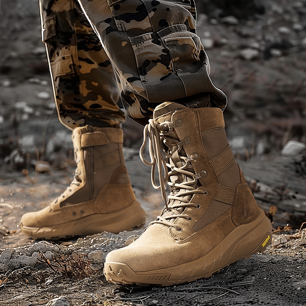 Men's Breathable Tactical Military Work Boots - COYOTE - 7