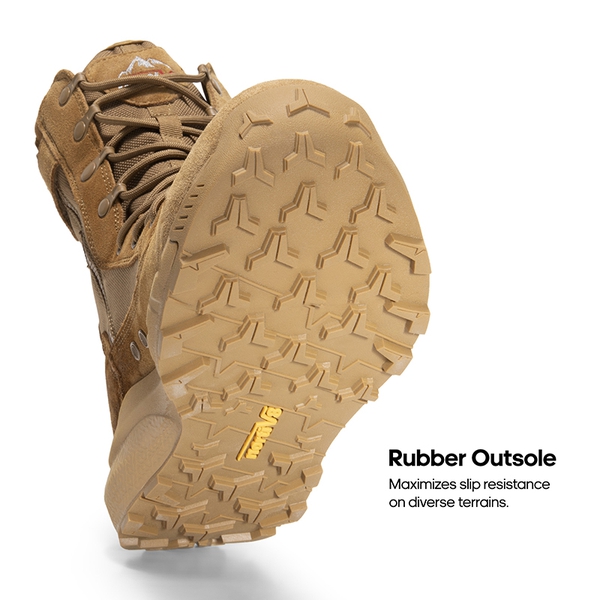 Men's Breathable Tactical Military Work Boots - COYOTE - 4