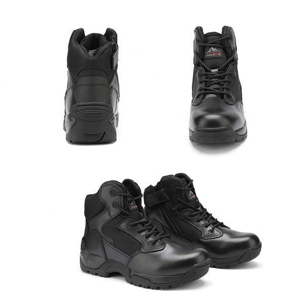 Men's Non-Slip Tactical Desert Boots - BLACK - 2