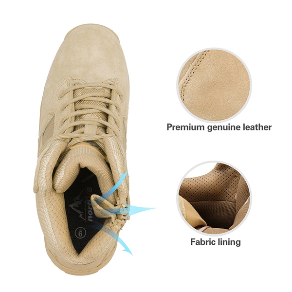 Men's Non-Slip Tactical Desert Boots - SAND - 4