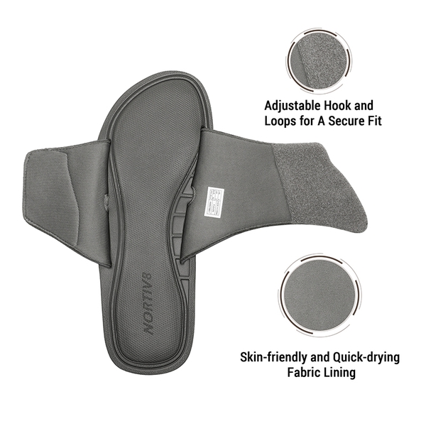 Men's Arch Support Slide Sandals - GREY - 3