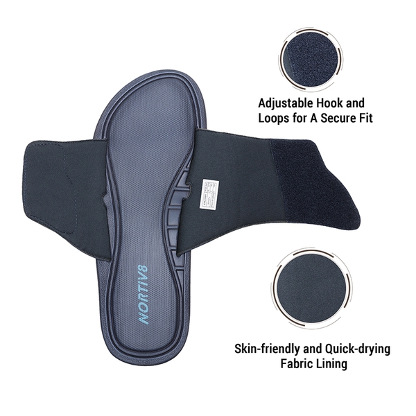 Men's Arch Support Slide Sandals - NAVY - 3