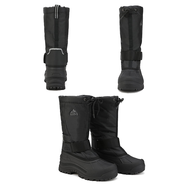 Men's Slip-On Tall Insulated Snow Boots - BLACK - 5