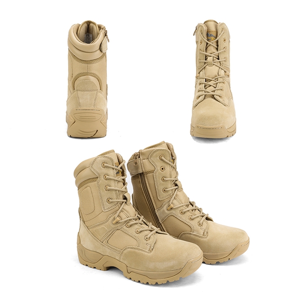 Men's Cap-Toe Tactical Research Work Boots - SAND - 5