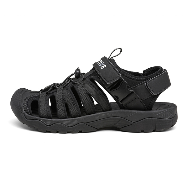 Men's Closed Toe Athletic Hiking Sandals - BLACK - 1