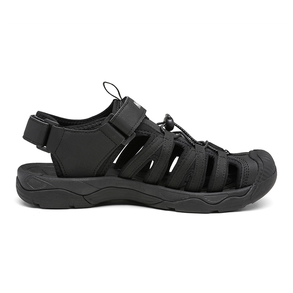 Men's Closed Toe Athletic Hiking Sandals - BLACK - 2
