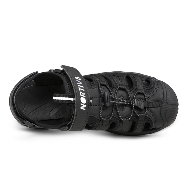 Men's Closed Toe Athletic Hiking Sandals - BLACK - 3