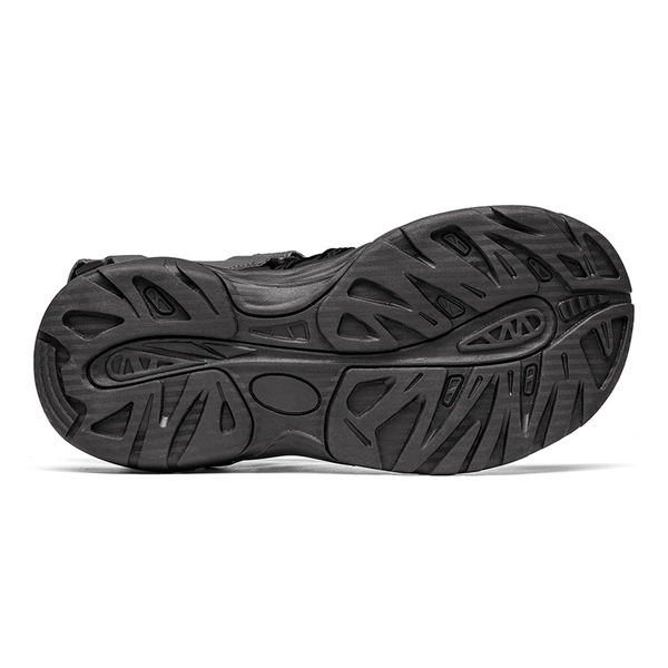 Men's Closed Toe Athletic Hiking Sandals - BLACK - 4