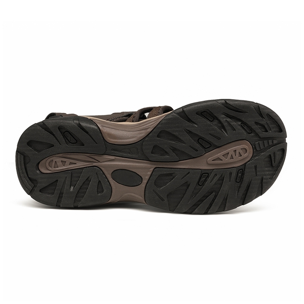 Men's Closed Toe Athletic Hiking Sandals - BROWN - 4
