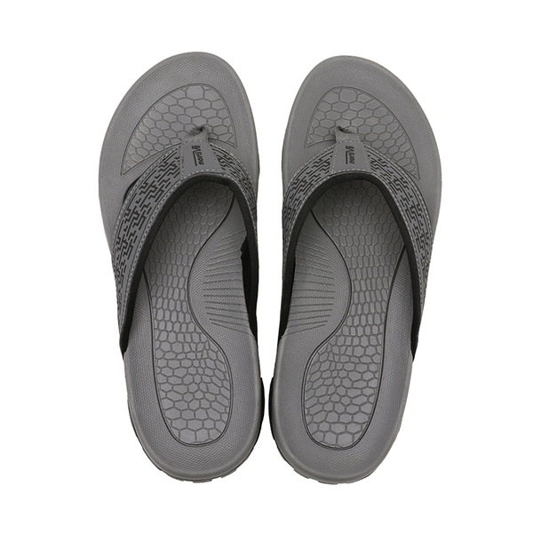 Men's Arch Support Flip Flops - GREY - 3